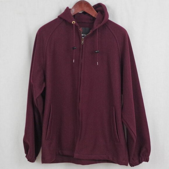 Vintage USA Made Wool Hoodie Style Jacket Medium